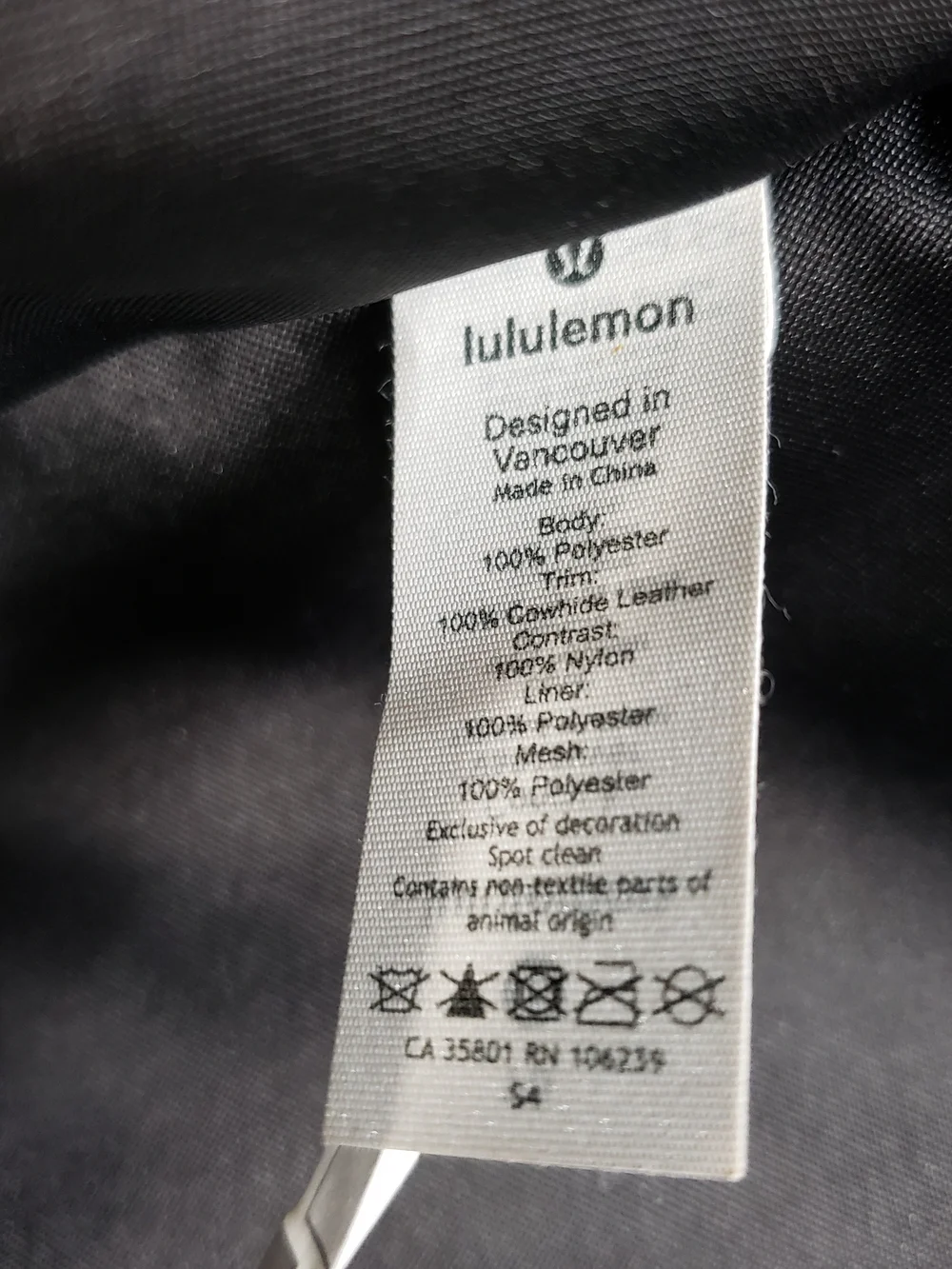 Lululemon Now And Always Tote Mini 8L Heritage Camo Jacquard Max Black Bag